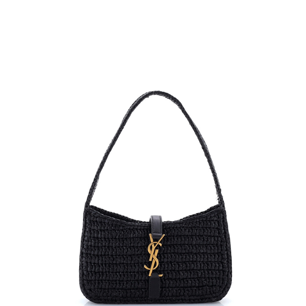 Saint Laurent Mini Le 5 a 7 Hobo Raffia
